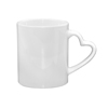 11oz White Mug with Heart Handle