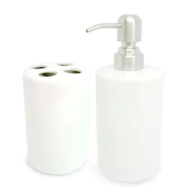Toothbrush Holder - 4 Hole &amp; Soap Dispenser