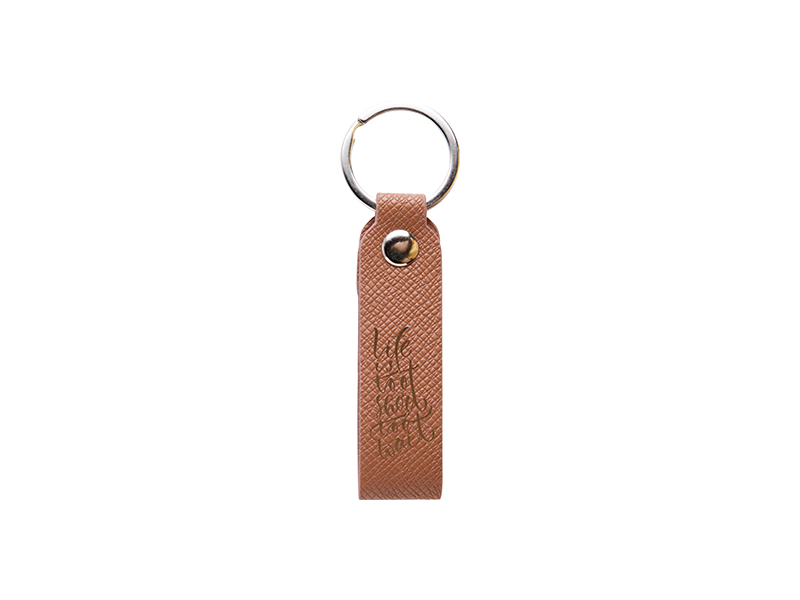 Laser Engraving PU Leather Keychain (Handle,Brown) - BestSub ...