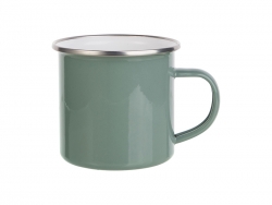 12oz Enamel Mug (Gray Green)