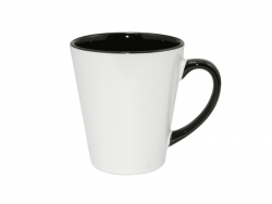 12oz Inner Rim Color Mug (Black)