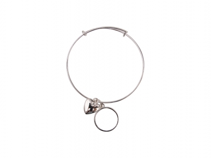 Adjustable Photo Bracelet W/ Round Insert (One Circle)