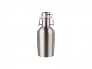 32oz/1000ml Sublimation Growler (Silver)