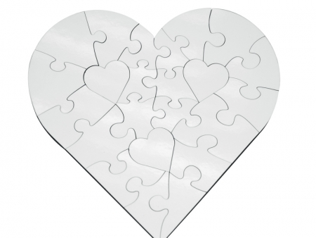 Puzzle Madera MDF Corazón