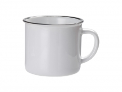 10oz/300ml Ceramic Enamel Mug (Black)