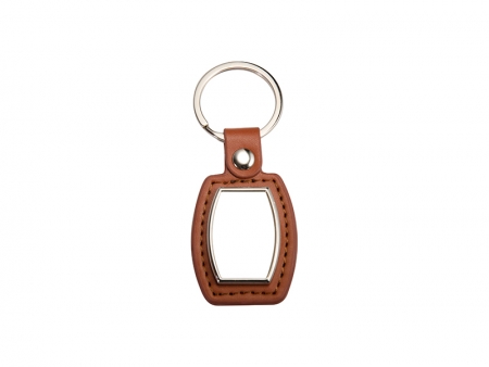 PU Key Chain(Barrel, Brown)