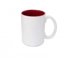 15oz Two-Tone Color Mugs - Red