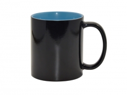 11oz Black Magic Mug (Inner Light blue)