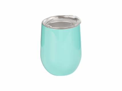 12oz Stainless Steel Stemless Wine Cup (Light Blue)