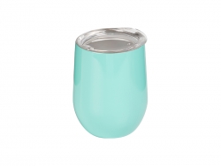 12oz Stainless Steel Stemless Wine Cup (Light Blue)