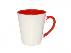 12oz Inner Rim Color Mug (Red)