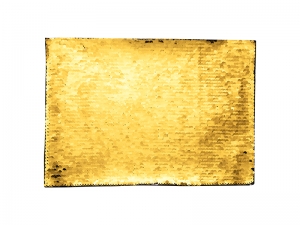 Flip Sequins Adhesive (Rect, Gold W/ White)