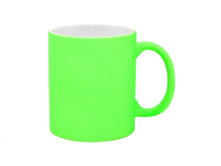 11oz Fluorescent Mug(Frosted, Bright Green)