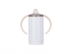 13oz/400ml Stainless Steel Sippy Cup with Spout (White) 2000pcs