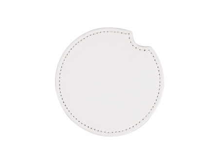 PU Leather Car Mug Coaster (6.5cm)