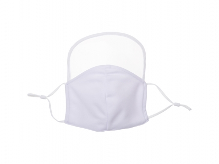 Sublimation White Polyester Face Masks with Eye Shield (18*20cm)