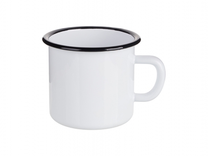 17oz/500ml Enamel Mug with Black Rim