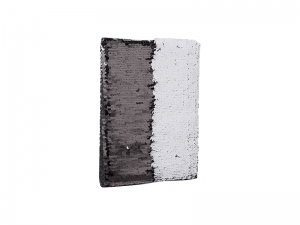 A5 Sequin Notebook (White W/Black)
