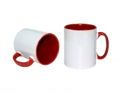 10oz Inner Rim Color Mug(Red)