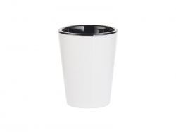 1.5oz Ceramic Shot Glass-Two Tone Black