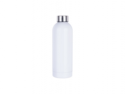 25oz/750ml Single Wall Stainless Steel Sport Bottle (White)