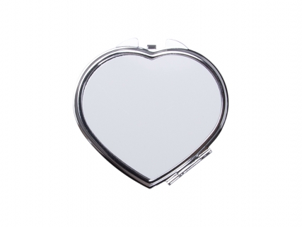 Heart Shaped Compact Mirror( 6.5*5.9cm)