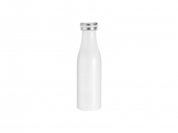 17oz/500ml Stainless Steel Milk Bottle (White)