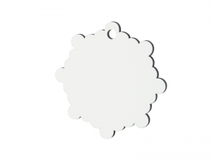 HardBoard Ornament Snowflake