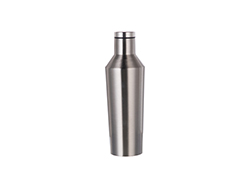 &quot;Garrafa Vinho Inox 17oz/500ml (Prateado)&quot;