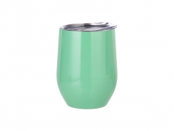 12oz Stainless Steel Stemless Wine Cup (Light Green)