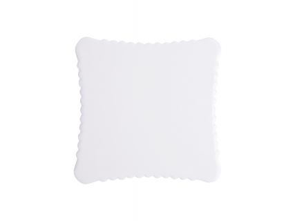 Square Stamp Ceramic Coaster w/ Cork