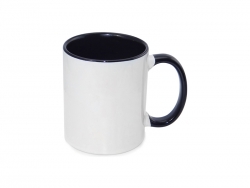 11oz Inner Rim Color Mug - Black