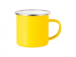 12oz Enamel Mug (Yellow)