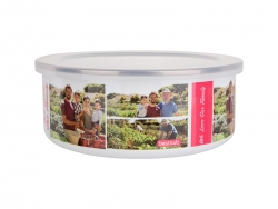 30oz/900ml Enamel Bowl w/ Lid