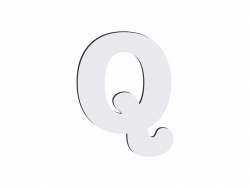 Letras HB Sublimación -Q (10*10cm)