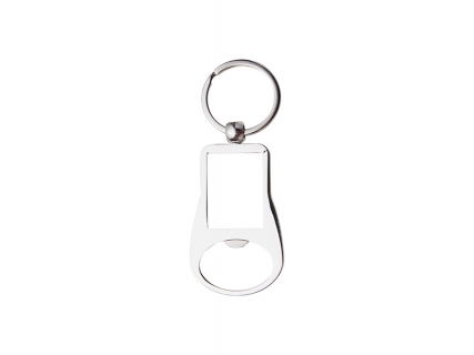 Square Bottle Opener Keyring