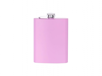 8oz/240ml Stainless Steel Hip Flask(Pink Matt)