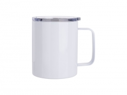 10oz/300ml Stainless Steel Coffee Cup (White)