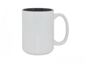 15oz Two-Tone Color Mugs - Black