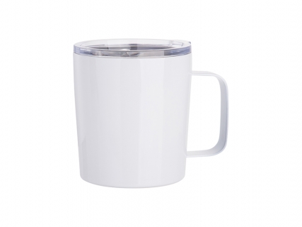 10oz/300ml Stainless Steel Coffee Cup (White)