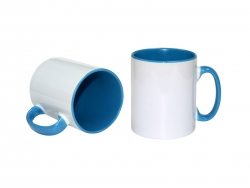 10oz Inner Rim Color Mug(Light Blue)