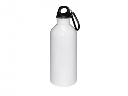 600ml Stainless Steel Bottle-White (same shape as 600ml al bottle)