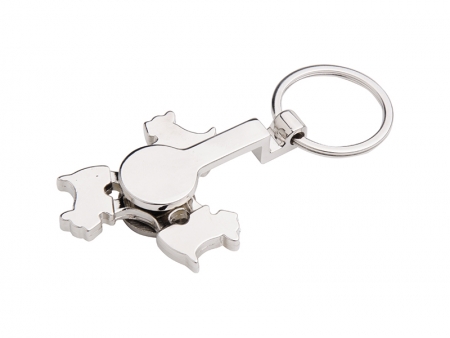 Fidget Spinner Key Ring (Dog)