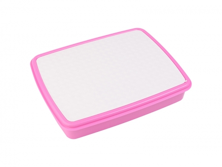 Plastic Lunch Box w/ Grid(Purple Red) w/ Insert   MOQ:2000