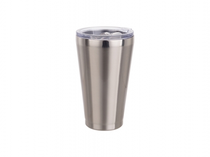 15oz/450ml Stainless Steel Tumbler w/ Slide Lid (Silver)
