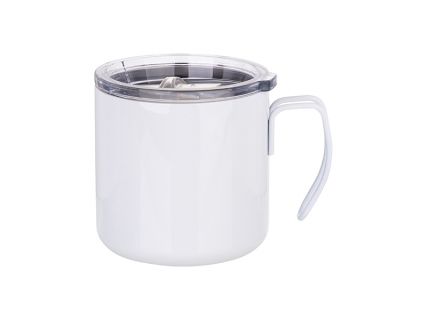 12oz/350ml Stainless Steel Coffee Cup (White) MOQ: 2000pcs