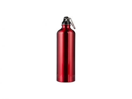 750ml Aluminum Water Bottle - Red