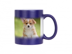 11oz Color Changing Mugs (StarSky Blue, Frosted)