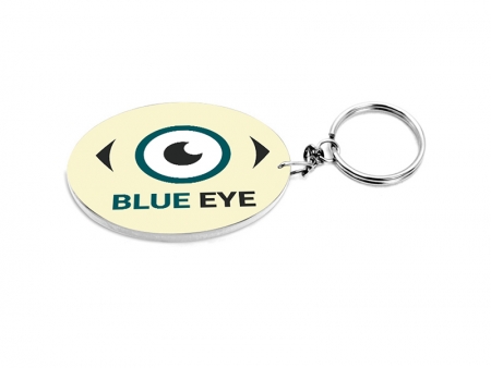 Oval Plastic Keychain 48*68mm