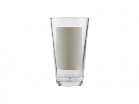17oz Glass Mug w/ White Patch(6x9cm)